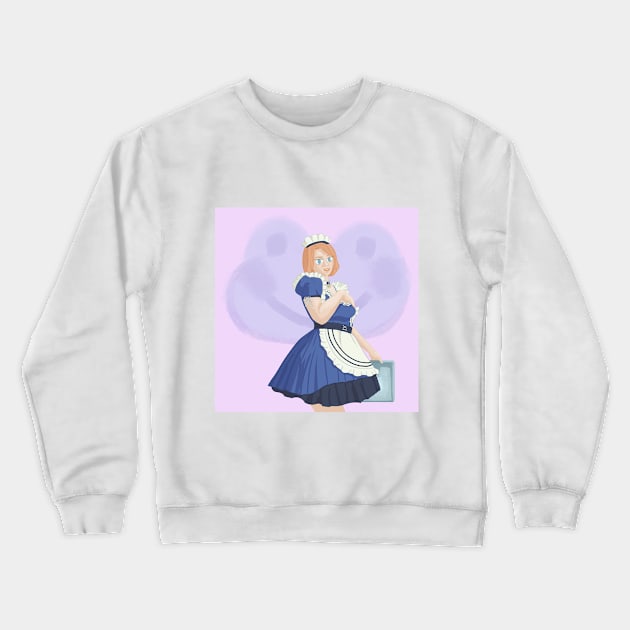 Frog-maid Crewneck Sweatshirt by windinjug